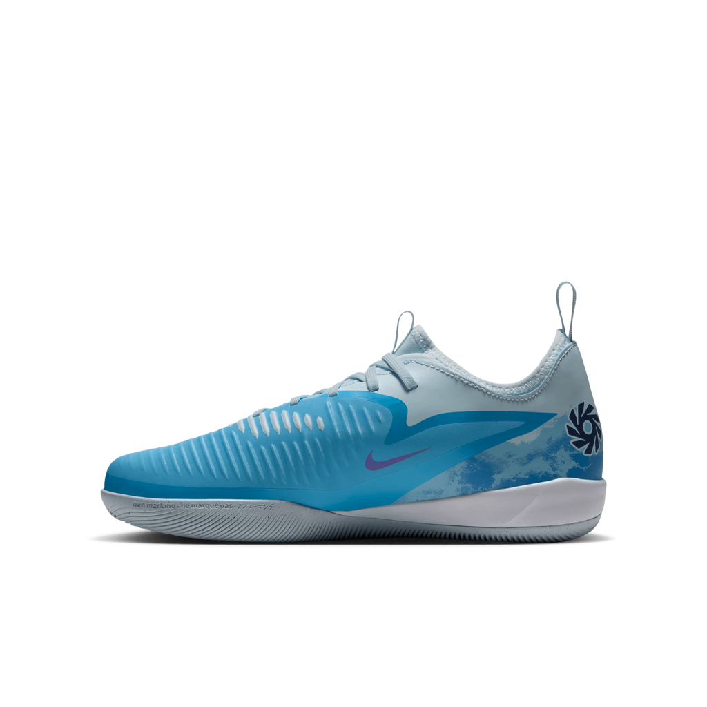 Nike Jr. Phantom 6 Low Academy "Erling Haaland" IC - BALTIC BLUE/BLUE ECLIPSE-GLACIER BLUE product image 2, provided for
