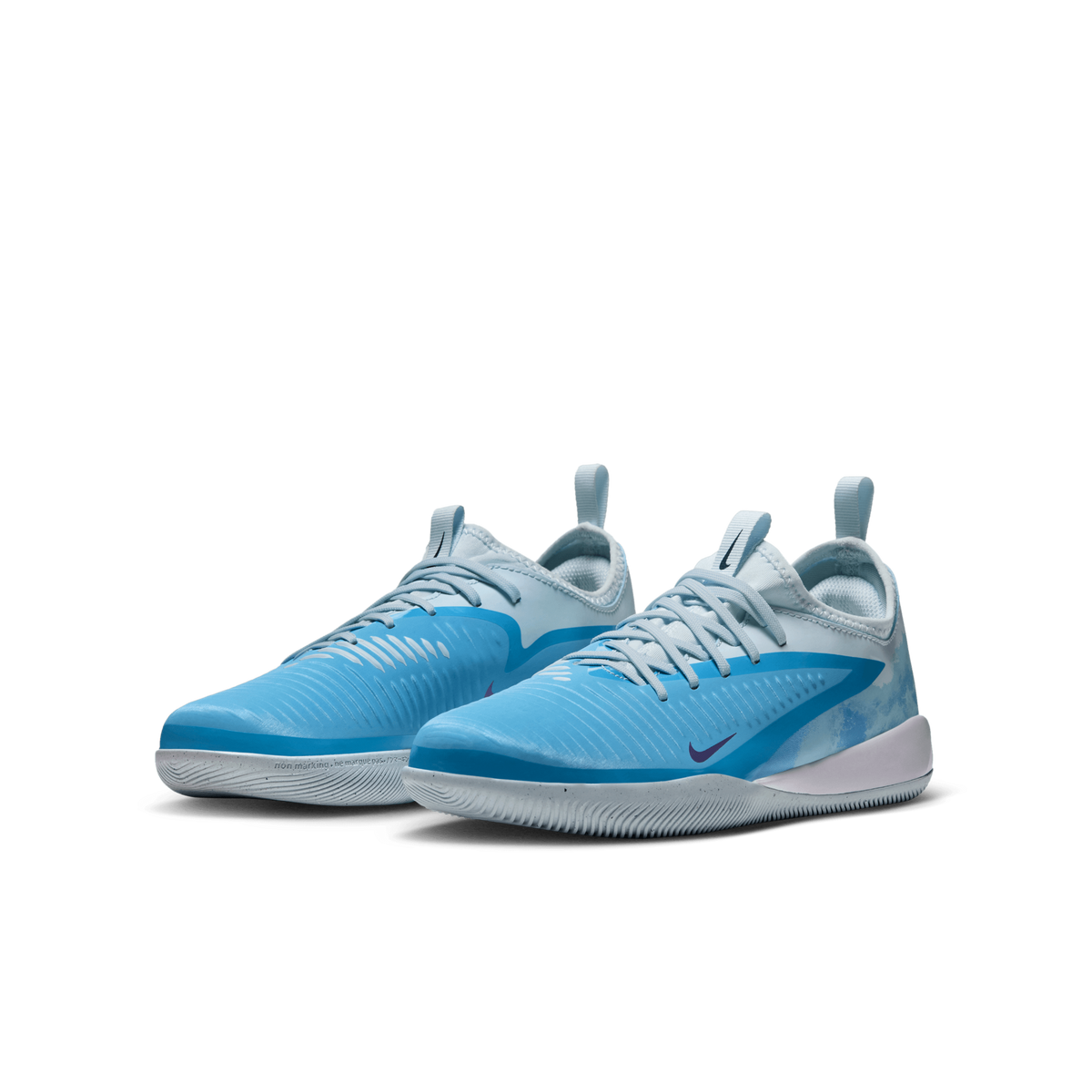 Nike Jr. Phantom 6 Low Academy "Erling Haaland" IC - BALTIC BLUE/BLUE ECLIPSE-GLACIER BLUE product image 3, provided for