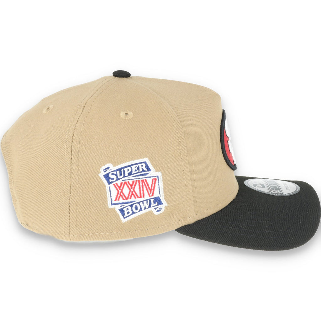 Exclusive San Francisco 49ers Official A-Frame, Super bowl XXIV Side patch -Tan/Red product image 6, provided for visual
