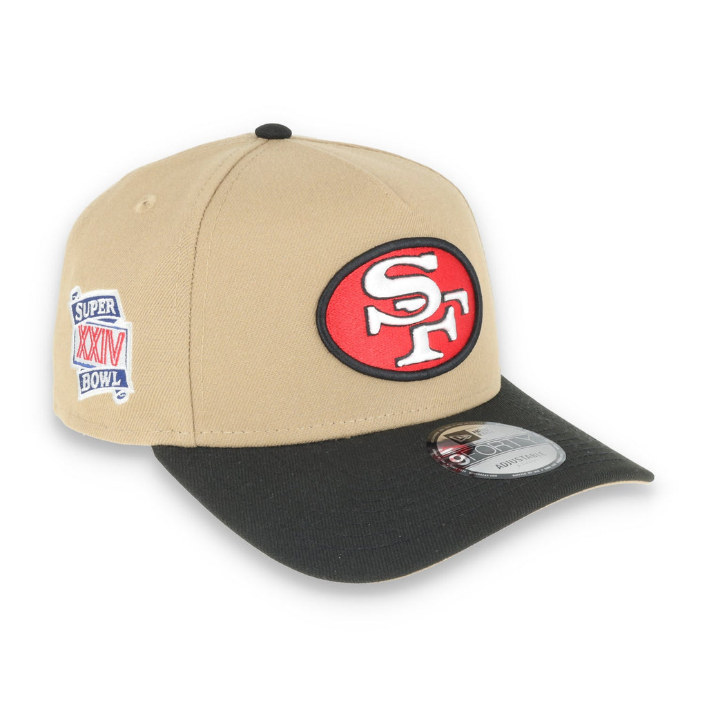 Exclusive San Francisco 49ers Official A-Frame, Super bowl XXIV Side patch -Tan/Red product image 1, provided for visual
