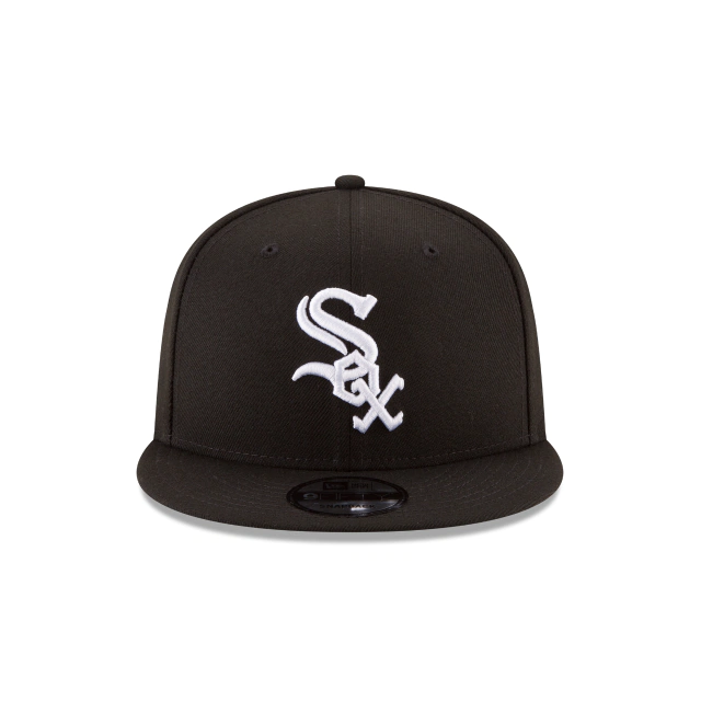 CHICAGO WHITE SOX NEW ERA BASIC COLLECTION Snapback 9FIFTY-BLACK AND WHITE product image 3, provided for visual reference