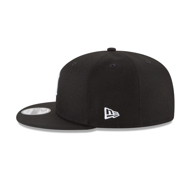 DETROIT TIGERS NEW ERA BASIC COLLECTION Snapback 9FIFTY-BLACK AND WHITE product image 5, provided for visual reference and