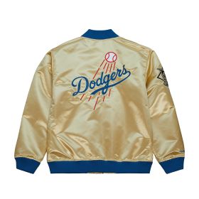 Mitchell & Ness Los Angeles Dodgers Team O.G Lightweight Satin Bomber Current Logo Jacket product image 2, provided for