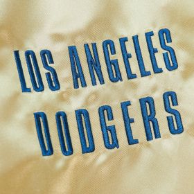 Mitchell & Ness Los Angeles Dodgers Team O.G Lightweight Satin Bomber Current Logo Jacket product image 4, provided for