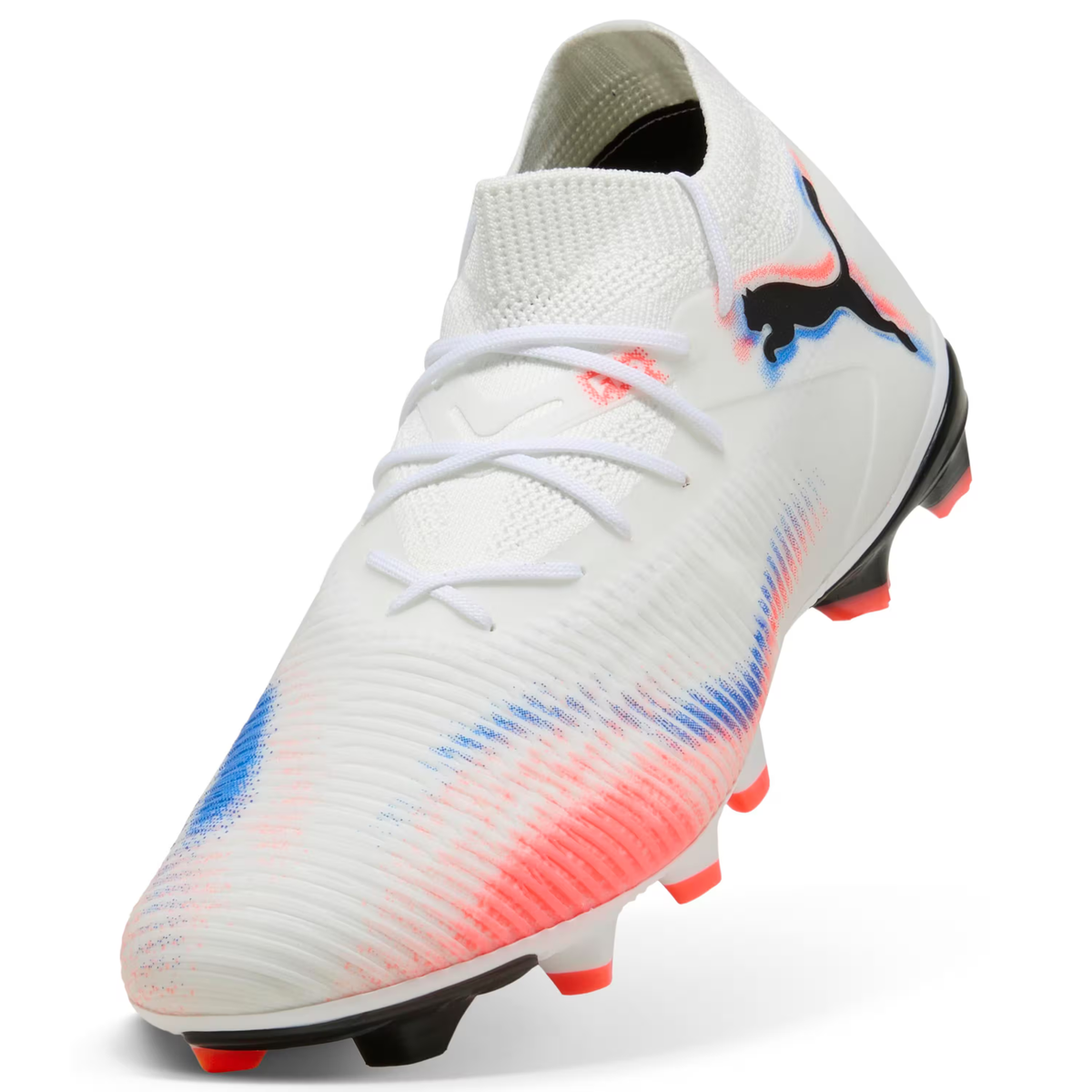 Puma Future 8 Match FG/MG-White/Glowing Red/Rouge product image 1, provided for visual reference and product detail review