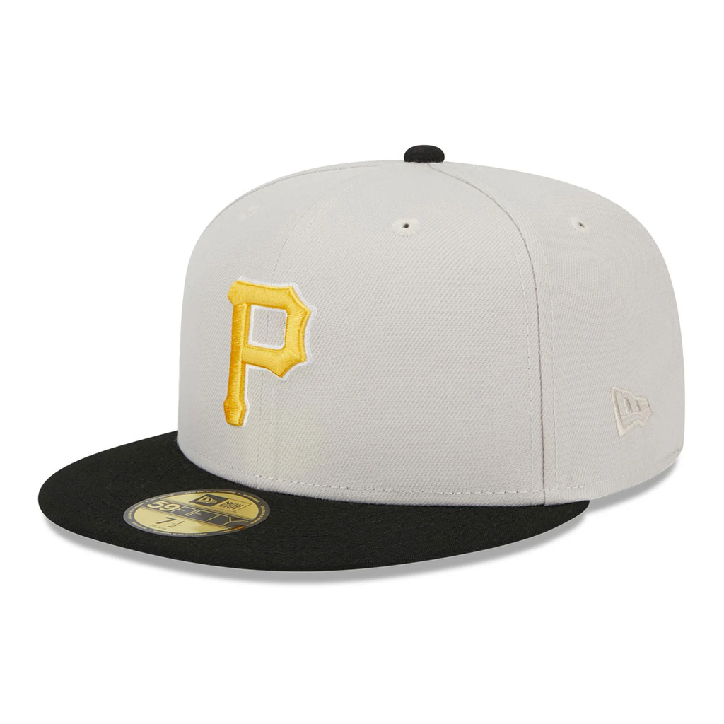 New Era Pittsburgh Pirates Varsity Letter Stone 59FIFTY Fitted Cap product image 2, provided for visual reference and