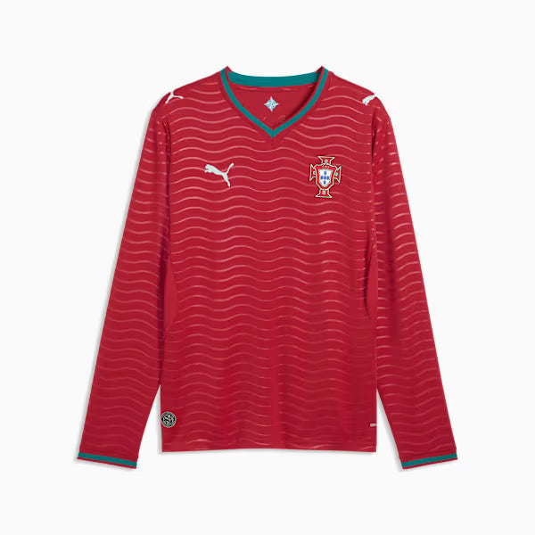 Puma Men Portugal Long Sleeve Home Soccer Jersey 2026 product image 1, provided for visual reference and product detail