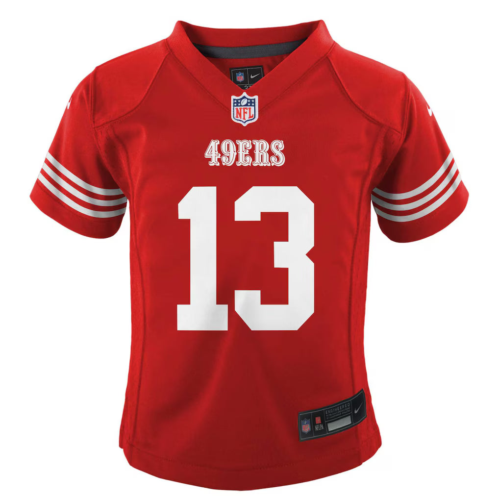 Nike Preschool San Francisco 49ers Brock Purdy Game Jersey - Scarlet product image 1, provided for visual reference and
