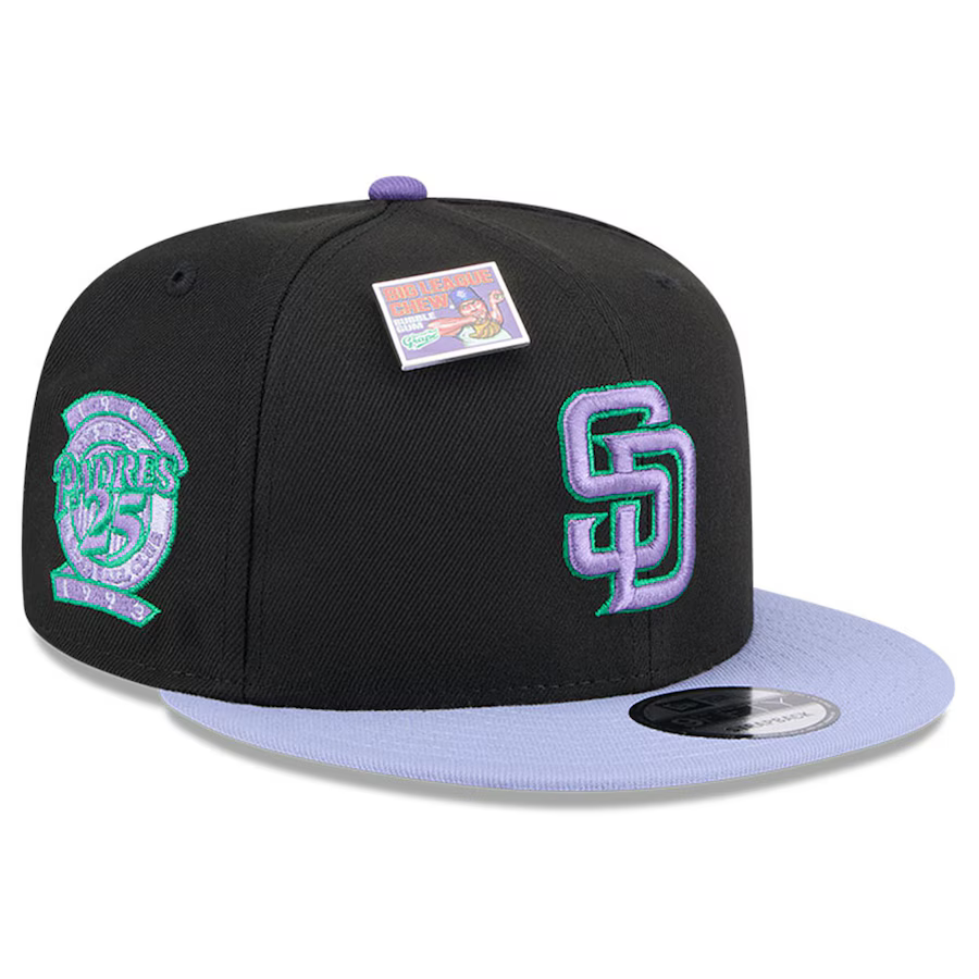 New Era San Diego Padres Grape Big League Chew Flavor Pack 9FIFTY Snapback Hat product image 1, provided for visual