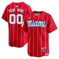 Custom Miami Marlins City Connect Limited Jersey - Red product image 1