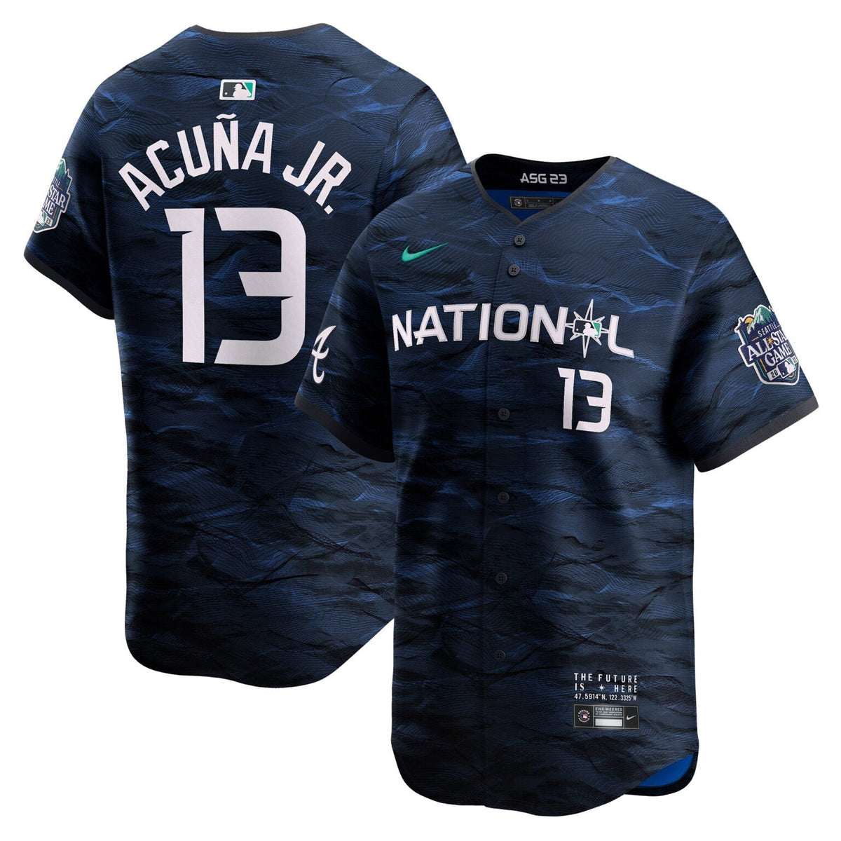 Ronald Acuna Jr Atlanta Braves 2023 All-Star Jersey – Navy product image 1