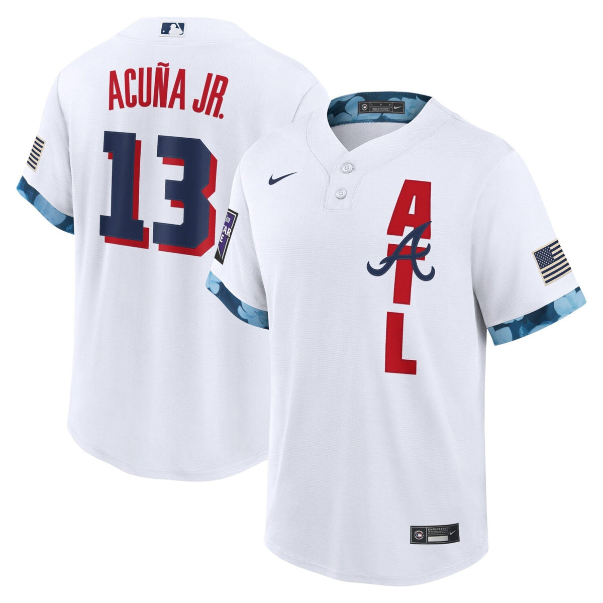 Ronald Acuna Jr Atlanta Braves White 2021 All-Star Jersey – product image 1
