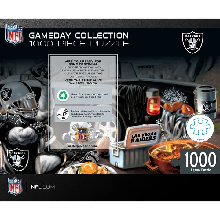 Las Vegas Raiders Gameday 1000 Piece Jigsaw Puzzle product image 3, provided for visual reference and product detail review