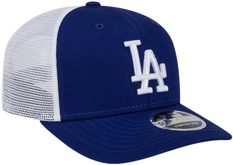 New Era Los Angeles Dodgers 9SEVENTY Trucker Adjustable Hat-Royal product image 1, provided for visual reference and product