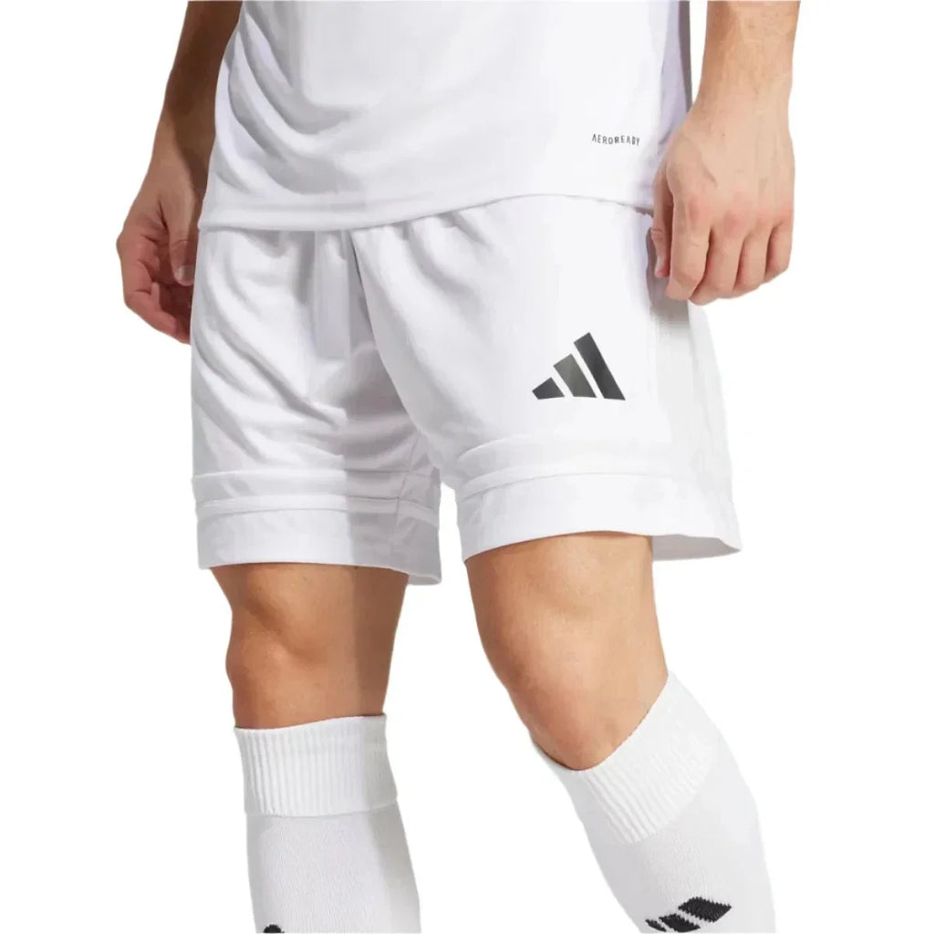 adidas Squadra Soccer 25 Short White-Black Logo. product image 3, provided for visual reference and product detail review