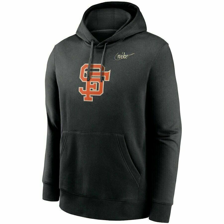 Nike Men San Francisco Giants Cooperstown Collection Mashup Logo Hoodie - Black product image 1, provided for visual
