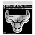 Chicago Bulls 6"x6" Metallic Decal product image 1, provided for visual reference and product detail review