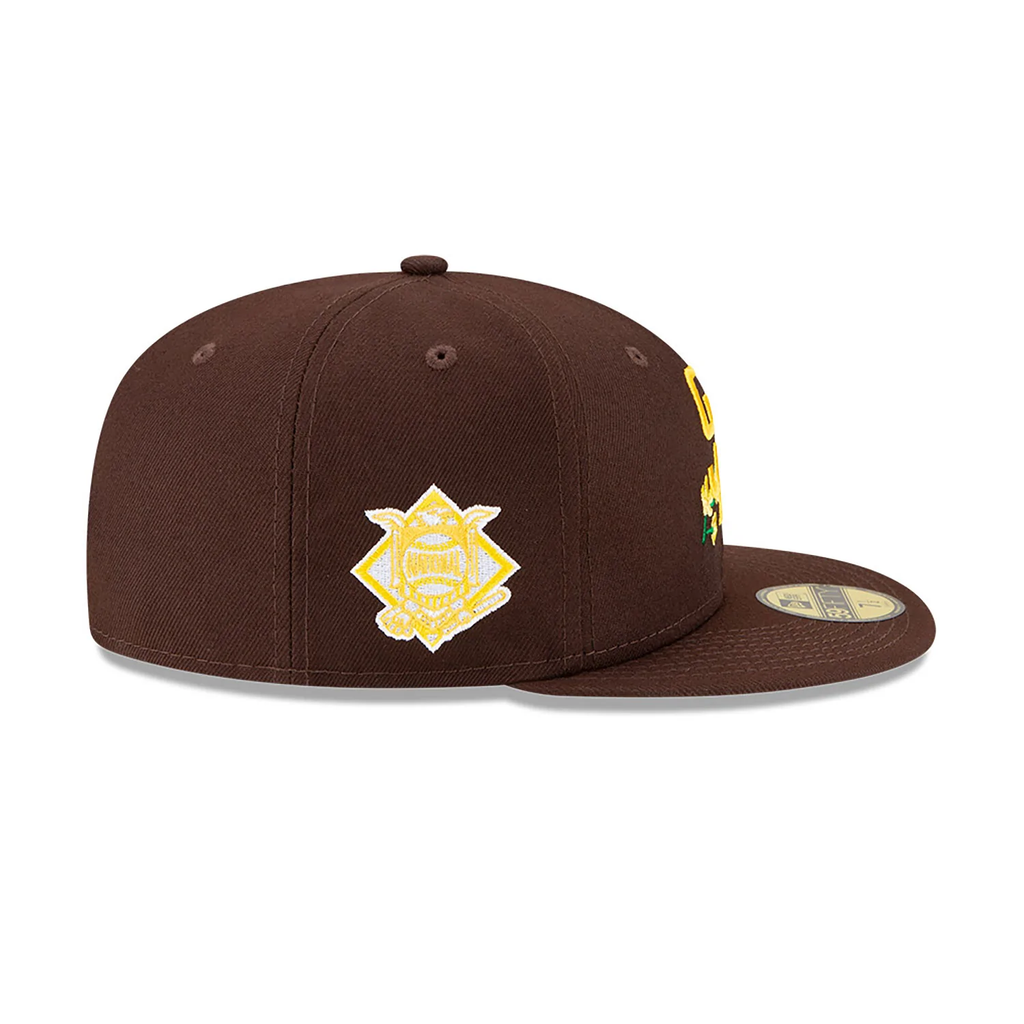 New Era San Diego Padres Floral Sidepatch Bloom 59Fifty Fitted Hat product image 3, provided for visual reference and