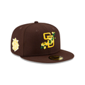 New Era San Diego Padres Floral Sidepatch Bloom 59Fifty Fitted Hat product image 1, provided for visual reference and