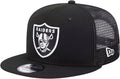 New Era Las Vegas Raiders 9FIFTY Trucker Snapback- Black/White product image 1, provided for visual reference and product
