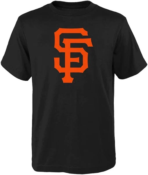Youth San Francisco Giants Primary Logo T-Shirt-Black product image 1, provided for visual reference and product detail