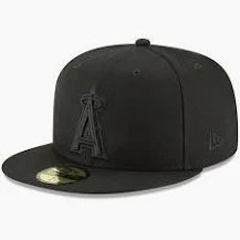 New Era Los Angeles Angels Primary Logo Basic-59FIFTY Fitted Hat-Black/Black product image 1, provided for visual reference