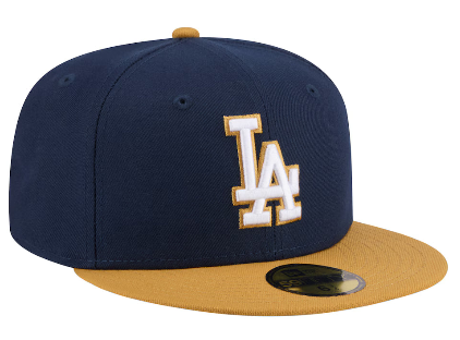 New Era Kids Los Angeles Dodgers 59Fifty Fitted Hat- Royal/Bronze product image 1, provided for visual reference and product