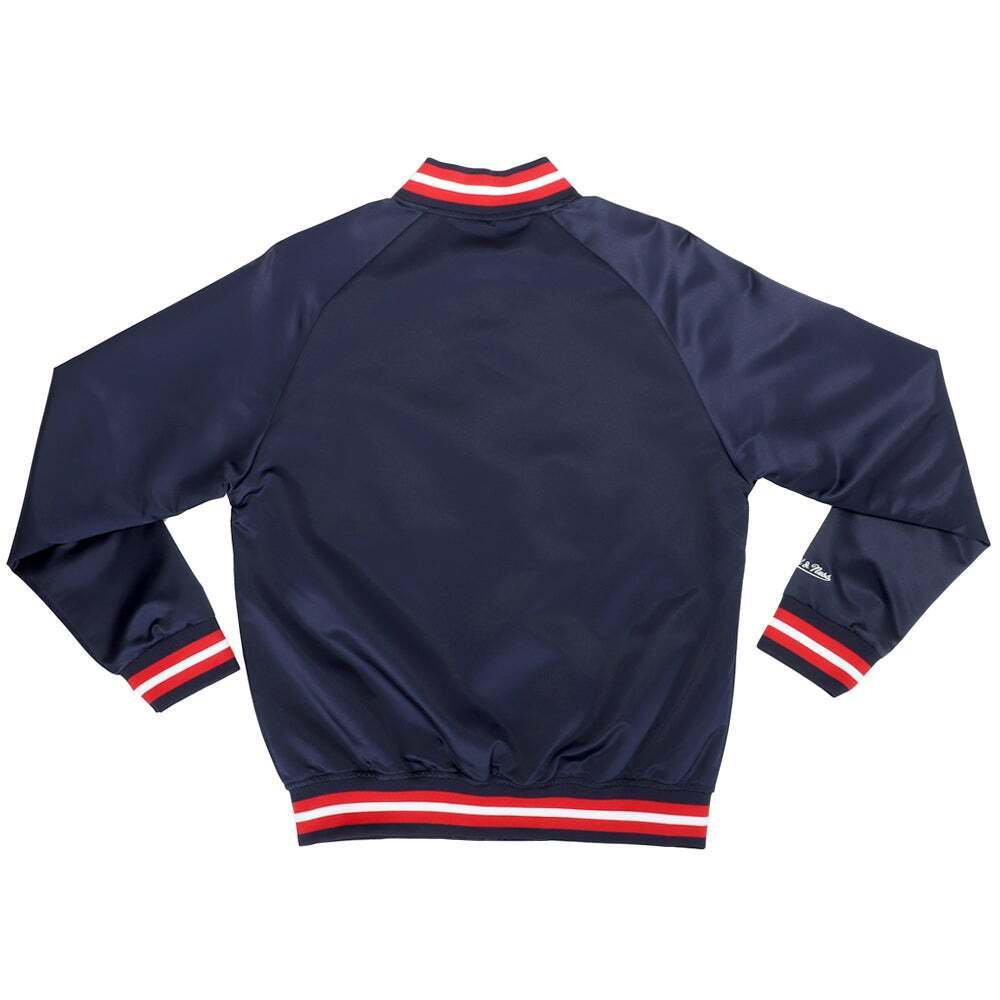 Chicago White Sox Navy Batterman Satin Jacket product image 2, provided for visual reference and product detail review