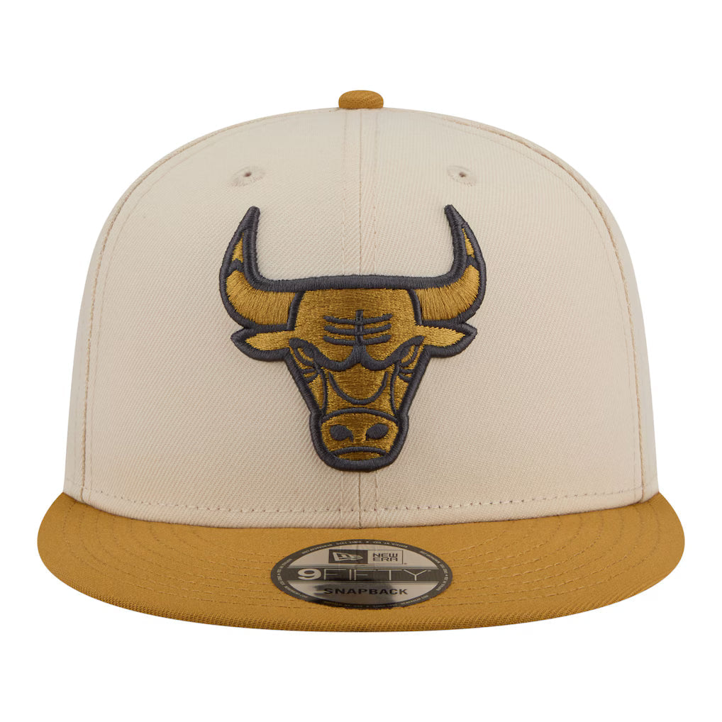 New Era Chicago Bulls Two-Tone Color Pack 2-Tone 9FIFTY Snapback-Hat-Cream/Tan product image 3, provided for visual
