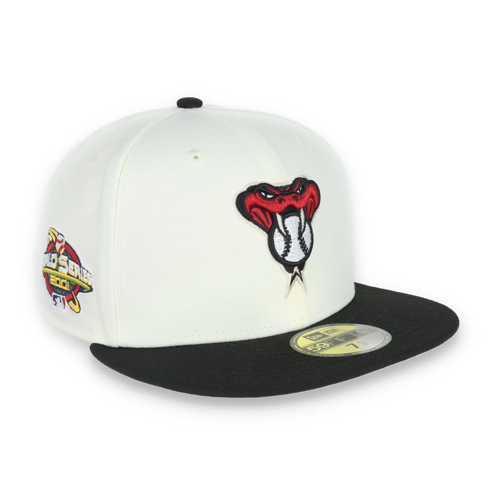 New Era Arizona Diamondbacks 2001 World Series Side Patch Throwback White 59FIFTY Fitted product image 1, provided for