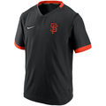 San Francisco Giants Nike Black/Orange Authentic Collection Short Sleeve Hot Pullover Jacket for Men product image 1,