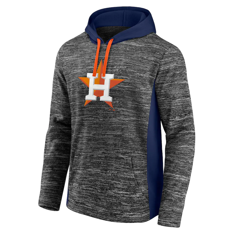 Houston Astros Fanatics Branded Gray/Navy Instant Replay Color Block Pullover Hoodie for Men product image 1, provided for