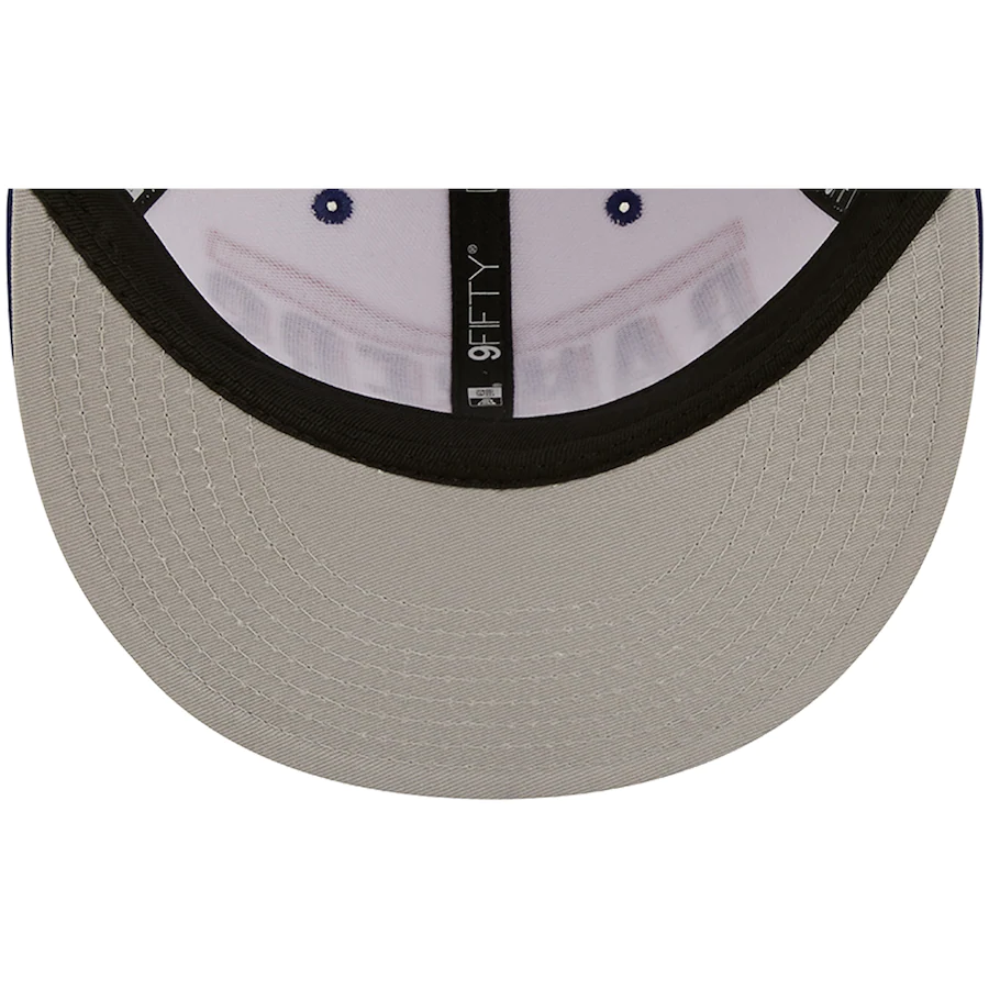 New Era Arizona Diamondback Retro Title 9FIFTY Snapback Hat - White/Royal product image 4, provided for visual reference and