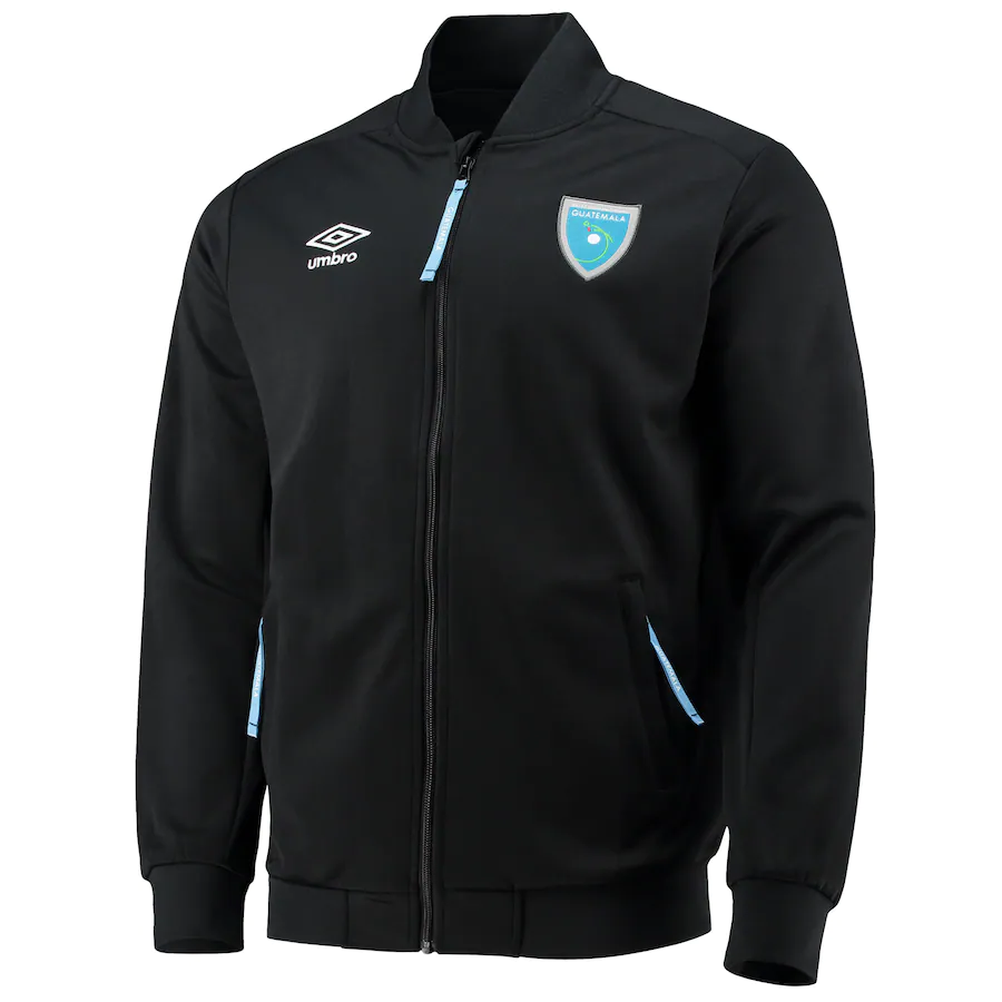 Umbro Guatemala National Team 2021 Training Jacket – Black product image 1, provided for visual reference and product detail
