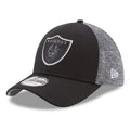 Las Vegas Raiders New Era Fierce Fill 39THIRTY Flex Hat - BLACK/GREY product image 1, provided for visual reference and