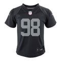 Nike Toddlers Maxx Crosby Las Vegas Raiders Game Jersey product image 1, provided for visual reference and product detail