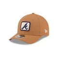 New Era Atlanta Braves 9FORTY M-CROWN Adjustable Hat-Brown product image 1, provided for visual reference and product detail