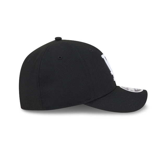 New Era Los Angeles Dodgers 9FORTY M-Crown Adjustable Hat-Black on white product image 3, provided for visual reference and