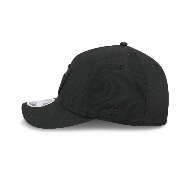 New Era Las Vegas Raiders M-Crown 9FORTY A-Frame Adjustable Hat-Black On Black product image 5, provided for visual