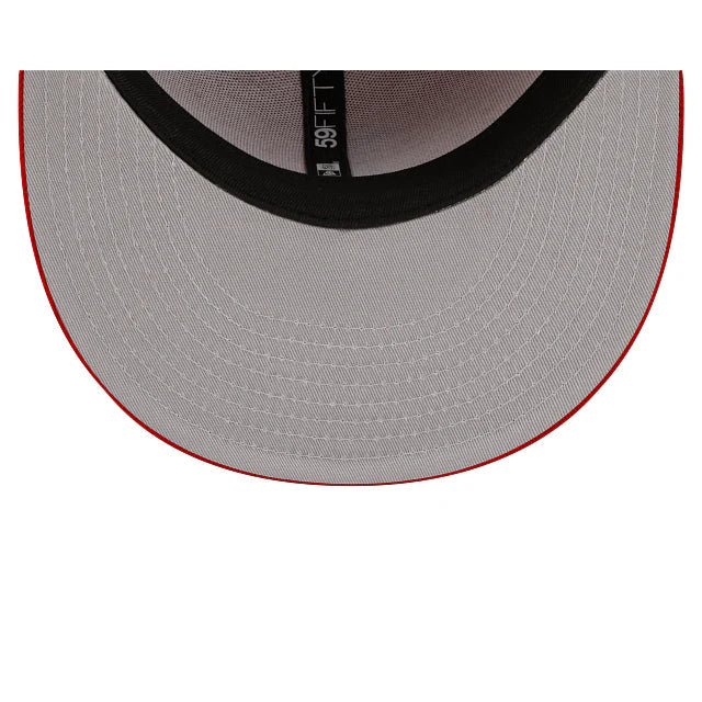 New Era Los Angeles Dodgers Basic 59FIFTY Fitted Hat - Scarlet product image 5, provided for visual reference and product
