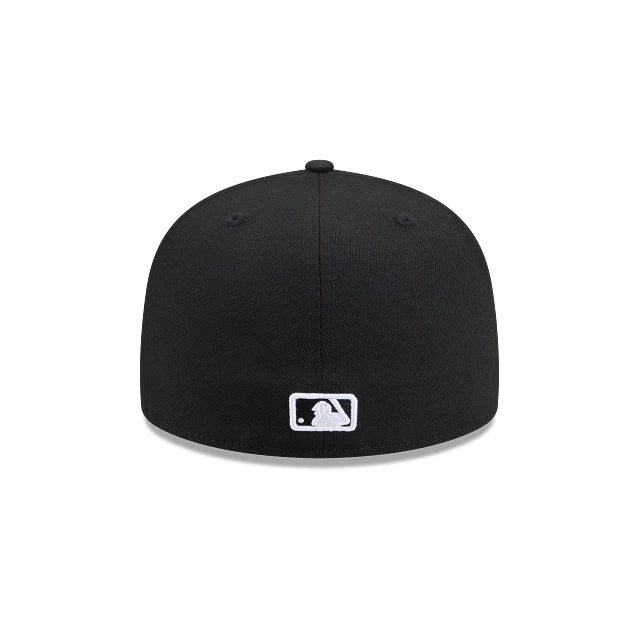 San Francisco Giants Black On Black White Outline 59Fifty Color Basic Fitted product image 4, provided for visual reference