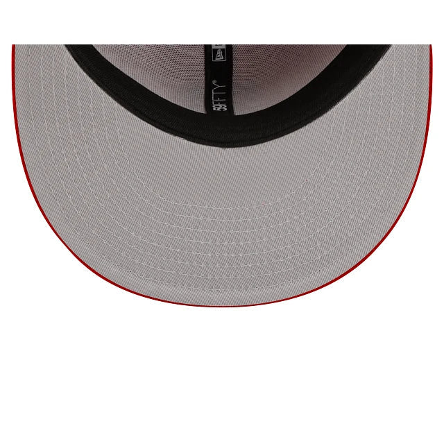 New Era San Francisco Giants 59Fifty Basic Color Fitted Hat - Red/Black product image 5, provided for visual reference and