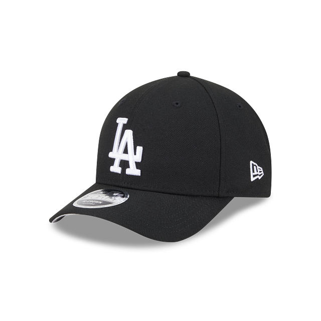 New Era Los Angeles Dodgers 9FORTY M-Crown Adjustable Hat-Black on white product image 1, provided for visual reference and