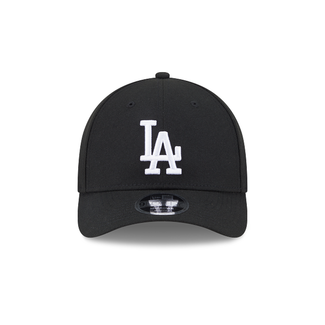 New Era Los Angeles Dodgers 9FORTY M-Crown Adjustable Hat-Black on white product image 2, provided for visual reference and