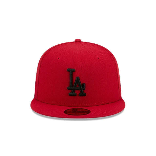 New Era Los Angeles Dodgers Basic 59FIFTY Fitted Hat - Scarlet product image 3, provided for visual reference and product