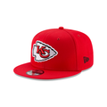 New Era Kansas City Chiefs 9FIFTY Snapback Hat -Red product image 1, provided for visual reference and product detail review