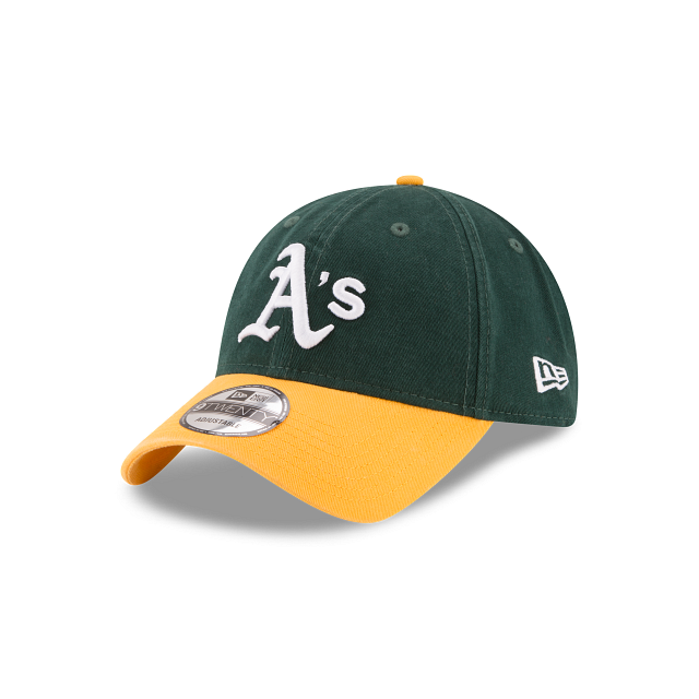 New Era Oakland Athletics 9TWENTY Adjustable Hat- Green/YELLOW product image 1, provided for visual reference and product
