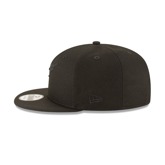 New Era Florida Marlins Basic 9FIFTY Snapback-Black on black product image 5, provided for visual reference and product