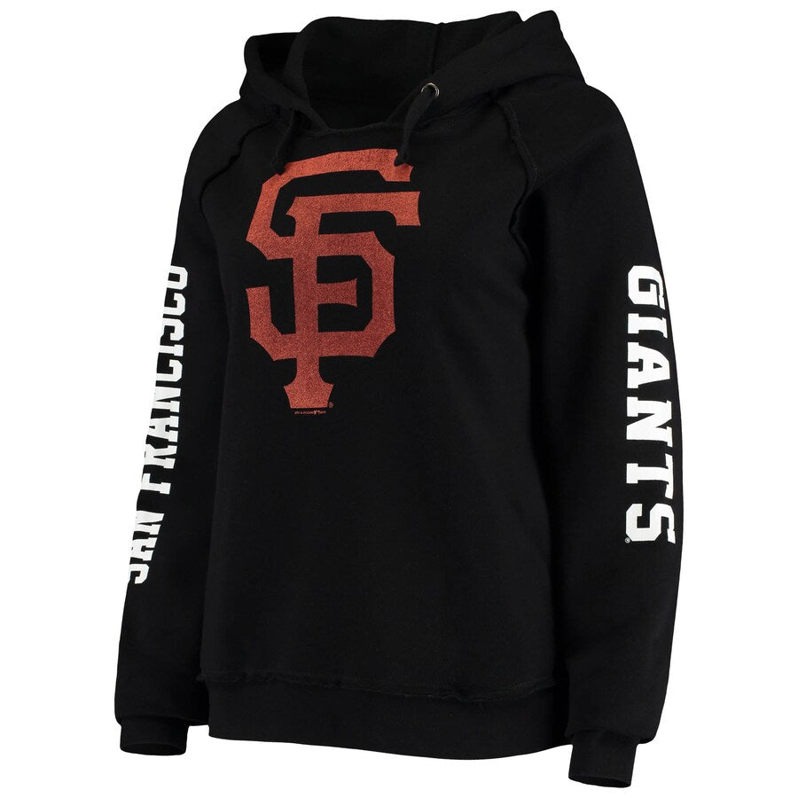 New Era Women San Francisco Giants Edge Fleece Pullover Hoodie product image 1, provided for visual reference and product