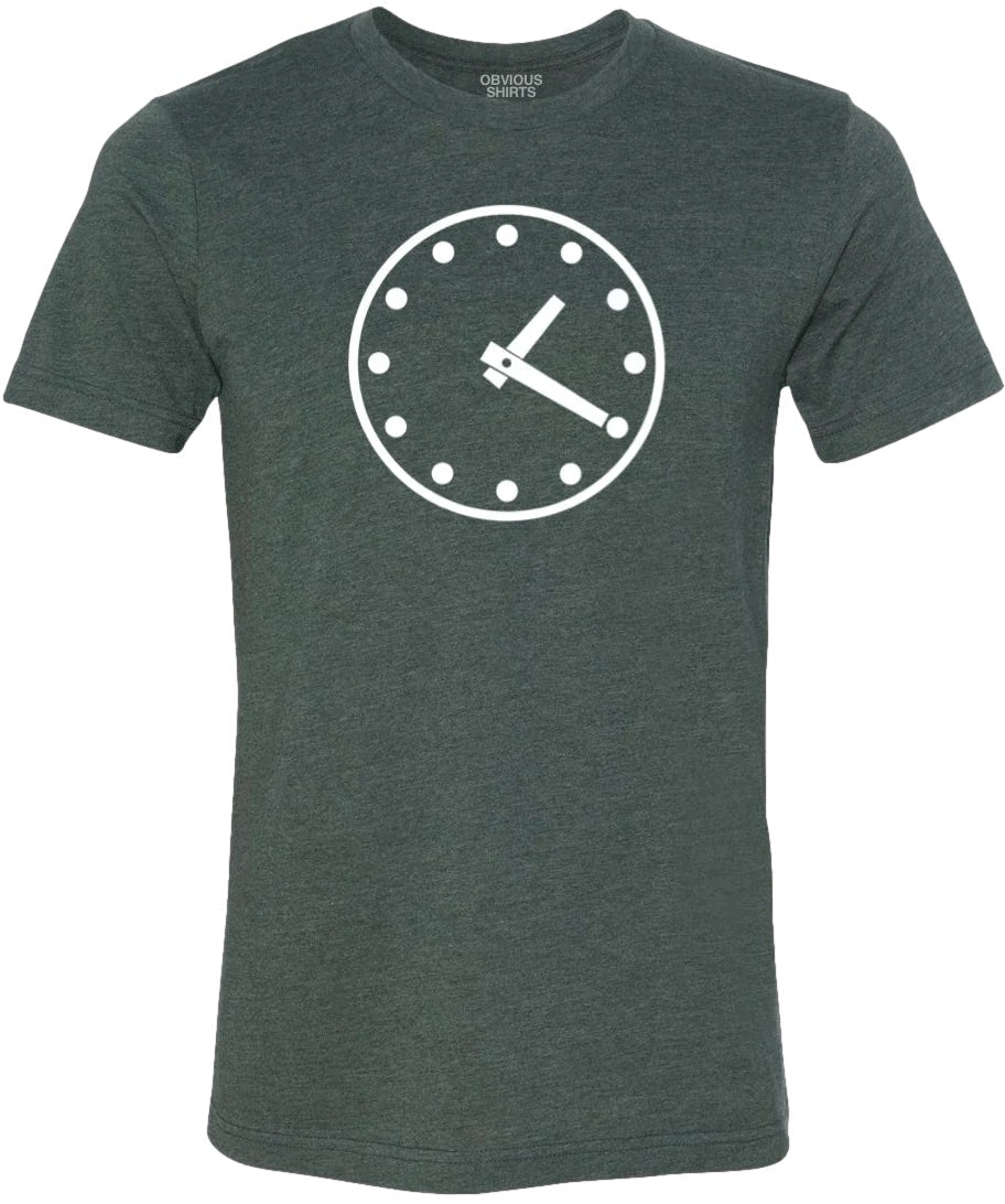 Wrigley Clock T-Shirt product image 1, provided for visual reference and product detail review